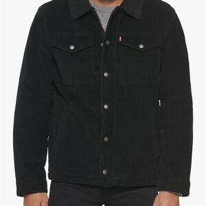 Levi's Men's Black Corduroy Shirt Jacket
